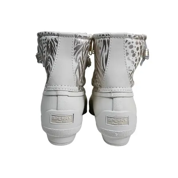 Sperry Womens 7 Medium Syren Gulf Duck Boot in Ivory NEW - Picture 8 of 11